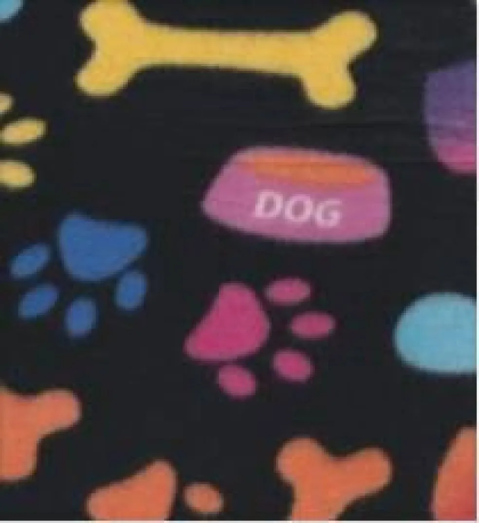 Polar Fleece 58" Kennel Club Black 3 Yard Pre-Cut Fabric