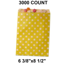 Polka Dot Charm Bags Generous Capacity 6 3/8" x 8 1/2"