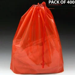 Poly Bag with Single Drawstring 16" x 18" | Crystal-Clear Clarity
