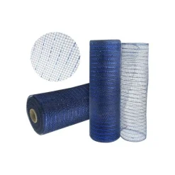 10" Poly Deco Mesh: Metallic Navy/Royal (10 Yards)