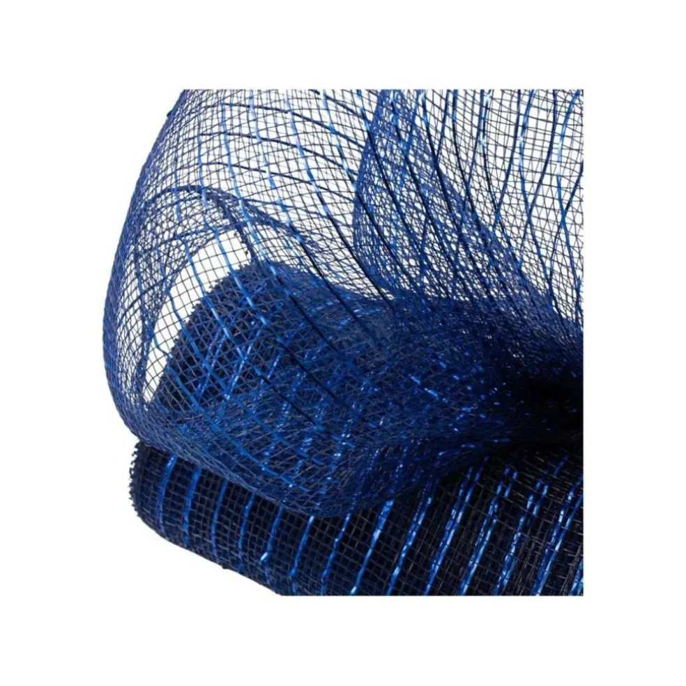 10" Poly Deco Mesh: Metallic Navy/Royal (10 Yards)