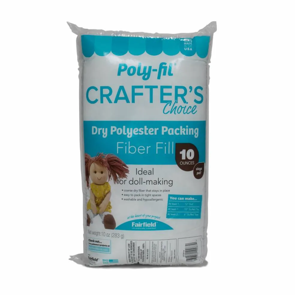 Poly-Fil® Crafter's Choice® Dry Polyester Packing Fiber Fill, 10oz.