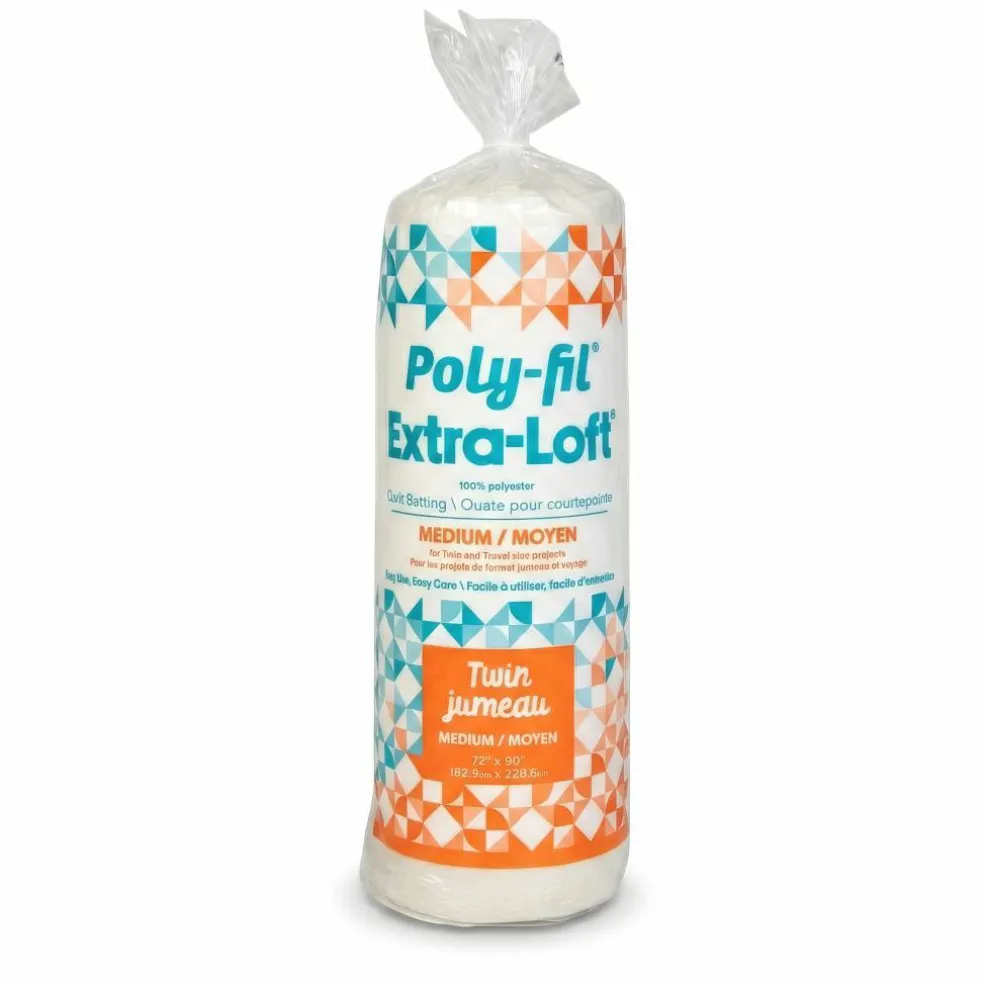 Poly-Fil® Extra-Loft® 72" x 90" Polyester Quilt Batting