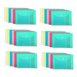 Poly XL Reusable Envelope, Letter Size, Side Load, Assorted, Pack of 36