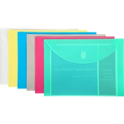 Poly XL Reusable Envelope, Letter Size, Side Load, Assorted, 1 Each