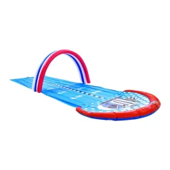 Pool Central® 16ft. Inflatable Ground Race Track Water Slide