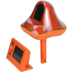 Pool Central® 8" Orange Wireless Digital Pool Thermometer with Receiver Station