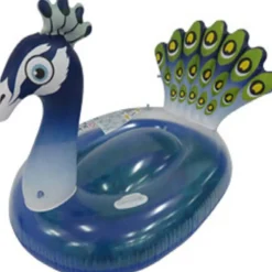 Pool Central 4.75' Purple Inflatable Peacock Swimming Pool Float