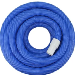 Pool Central 1.5" x 25ft. Blue Blow-Molded PE In-Ground Swimming Pool Vacuum Hose with Swivel Cuff
