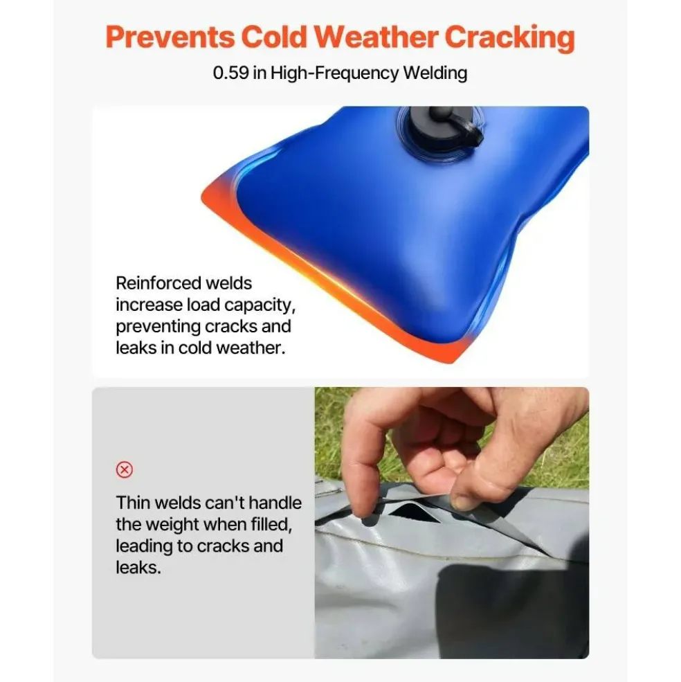 Pool Cover Water Bags 6 Pack 4 Foot Single Chamber Tubes for Winter Covers