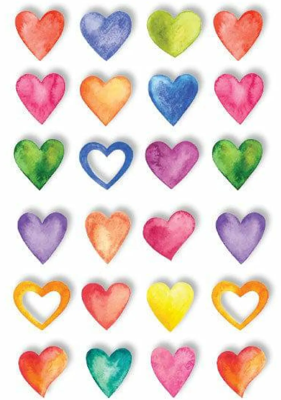 Pop Up Scrapbook Stickers - Hearts