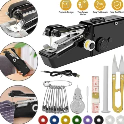 Portable Cordless Mini Sewing Machine for DIY Travel and Home Use