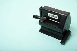 Portable Manual Die Cutting & Embossing Machine for Arts & Crafts, Scrapbooking & Cardmaking, 2.5” Opening, One Size, Tim Holtz Sidekick Starter Kit