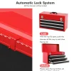 Portable Mechanic Tool Cabinet Box with 3 Drawers for Garage