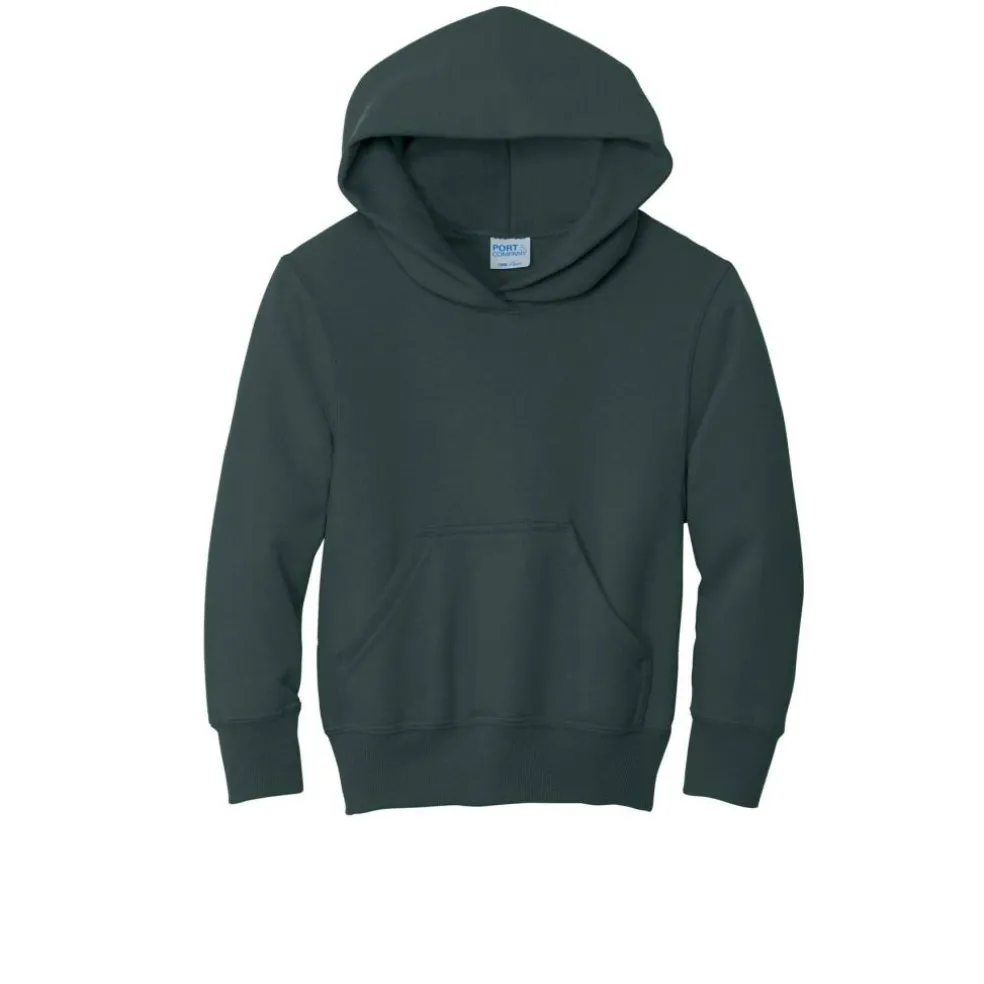Port & Company® Colors Youth Core Fleece Pullover Hooded Sweatshirt