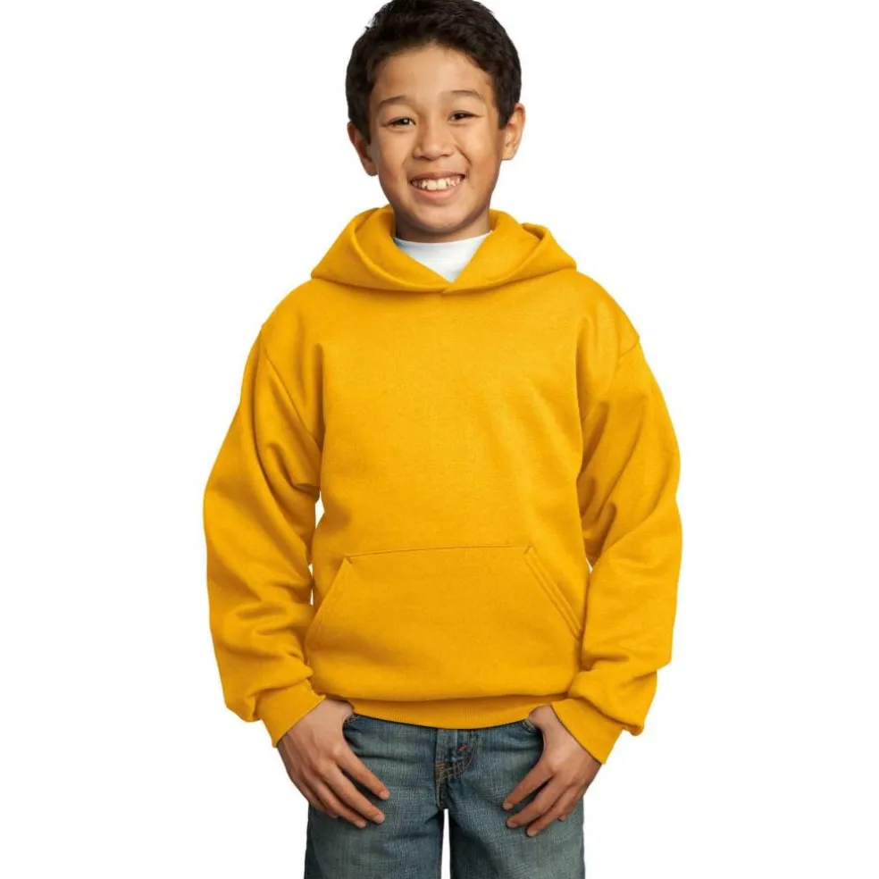 Port & Company® Colors Youth Core Fleece Pullover Hooded Sweatshirt