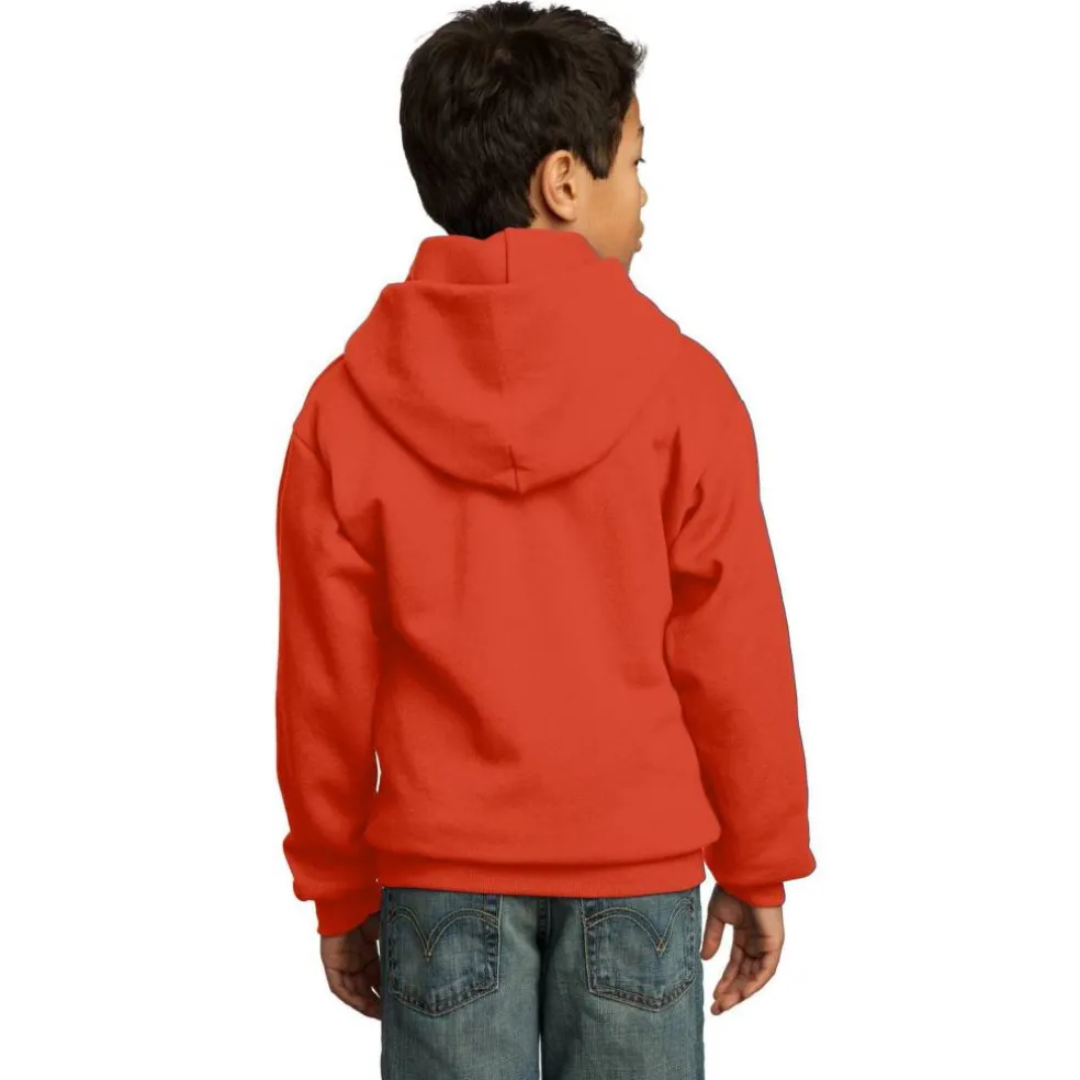 Port & Company® Colors Youth Core Fleece Pullover Hooded Sweatshirt
