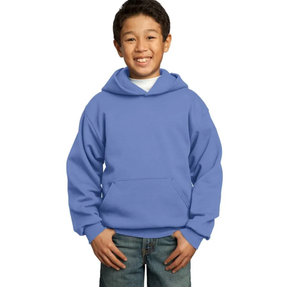 Port & Company® Colors Youth Core Fleece Pullover Hooded Sweatshirt