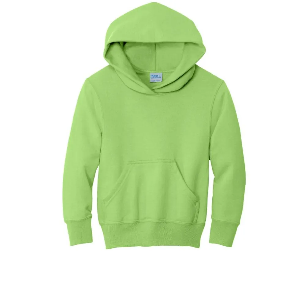 Port & Company® Colors Youth Core Fleece Pullover Hooded Sweatshirt