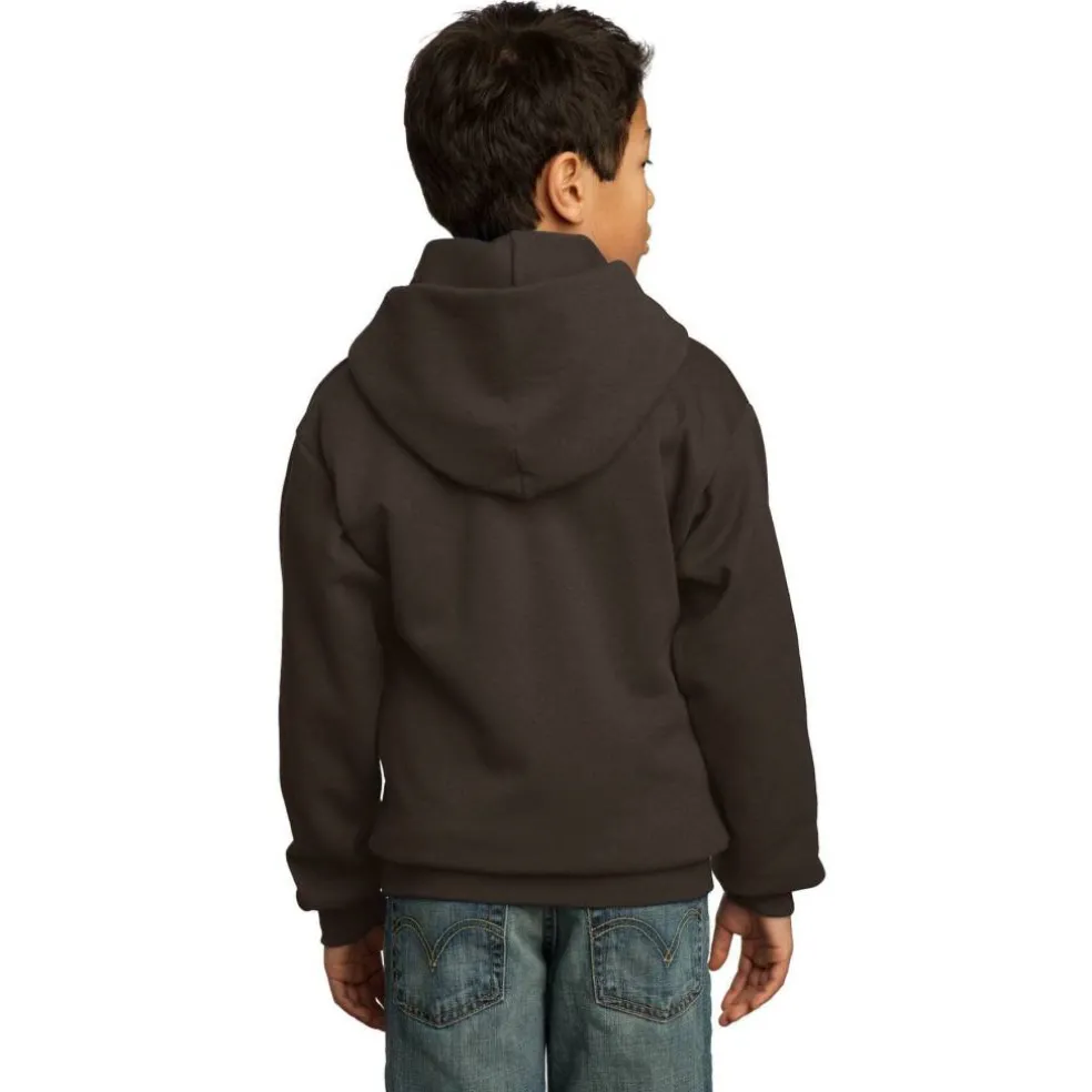 Port & Company® Colors Youth Core Fleece Pullover Hooded Sweatshirt