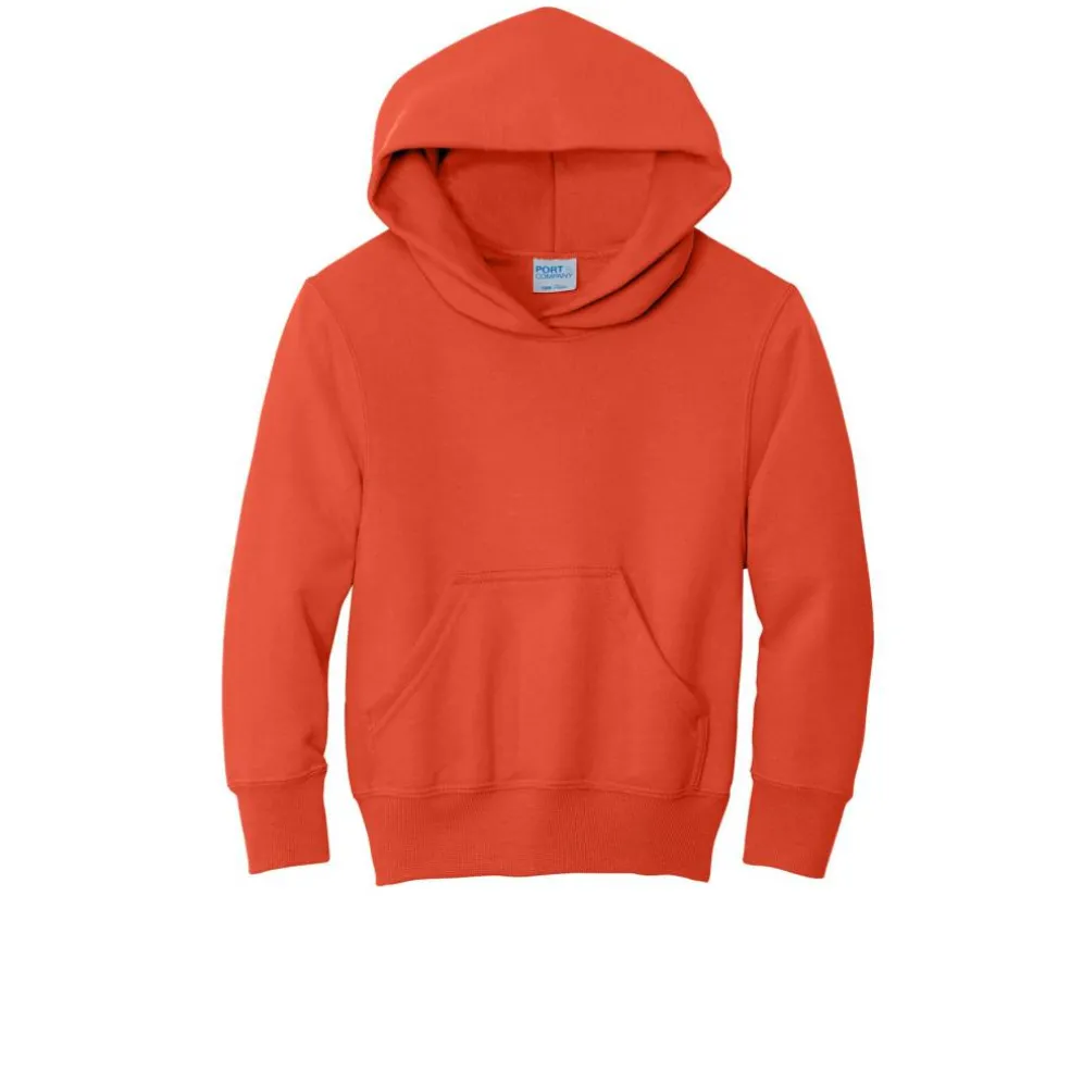 Port & Company® Colors Youth Core Fleece Pullover Hooded Sweatshirt