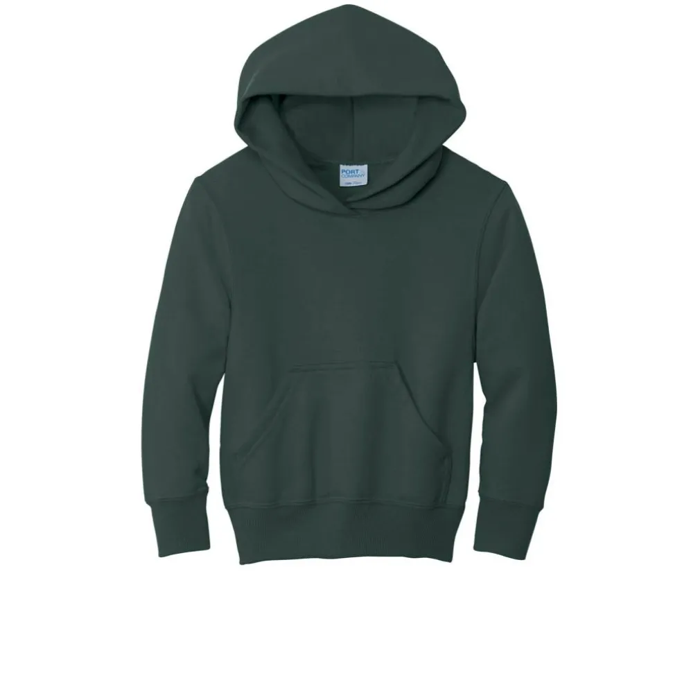 Port & Company® Colors Youth Core Fleece Pullover Hooded Sweatshirt