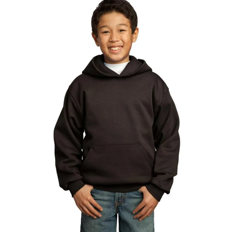 Port & Company® Colors Youth Core Fleece Pullover Hooded Sweatshirt