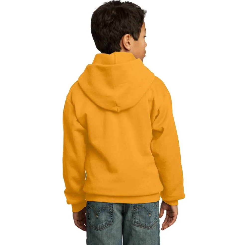 Port & Company® Colors Youth Core Fleece Pullover Hooded Sweatshirt