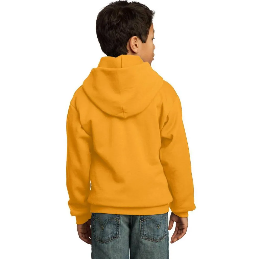 Port & Company® Colors Youth Core Fleece Pullover Hooded Sweatshirt