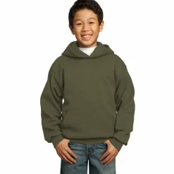 Port & Company® Colors Youth Core Fleece Pullover Hooded Sweatshirt