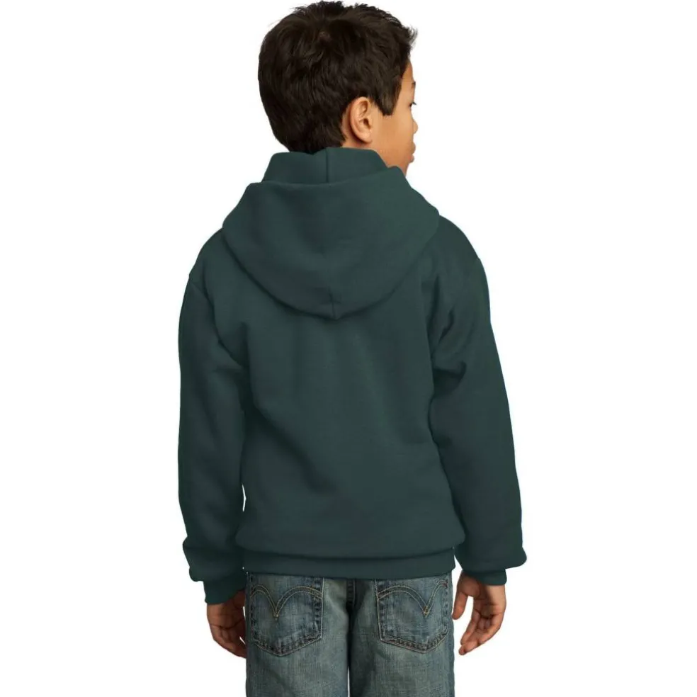 Port & Company® Colors Youth Core Fleece Pullover Hooded Sweatshirt