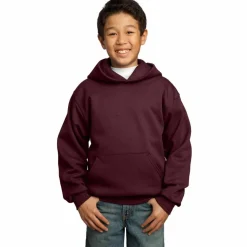 Port & Company® Colors Youth Core Fleece Pullover Hooded Sweatshirt