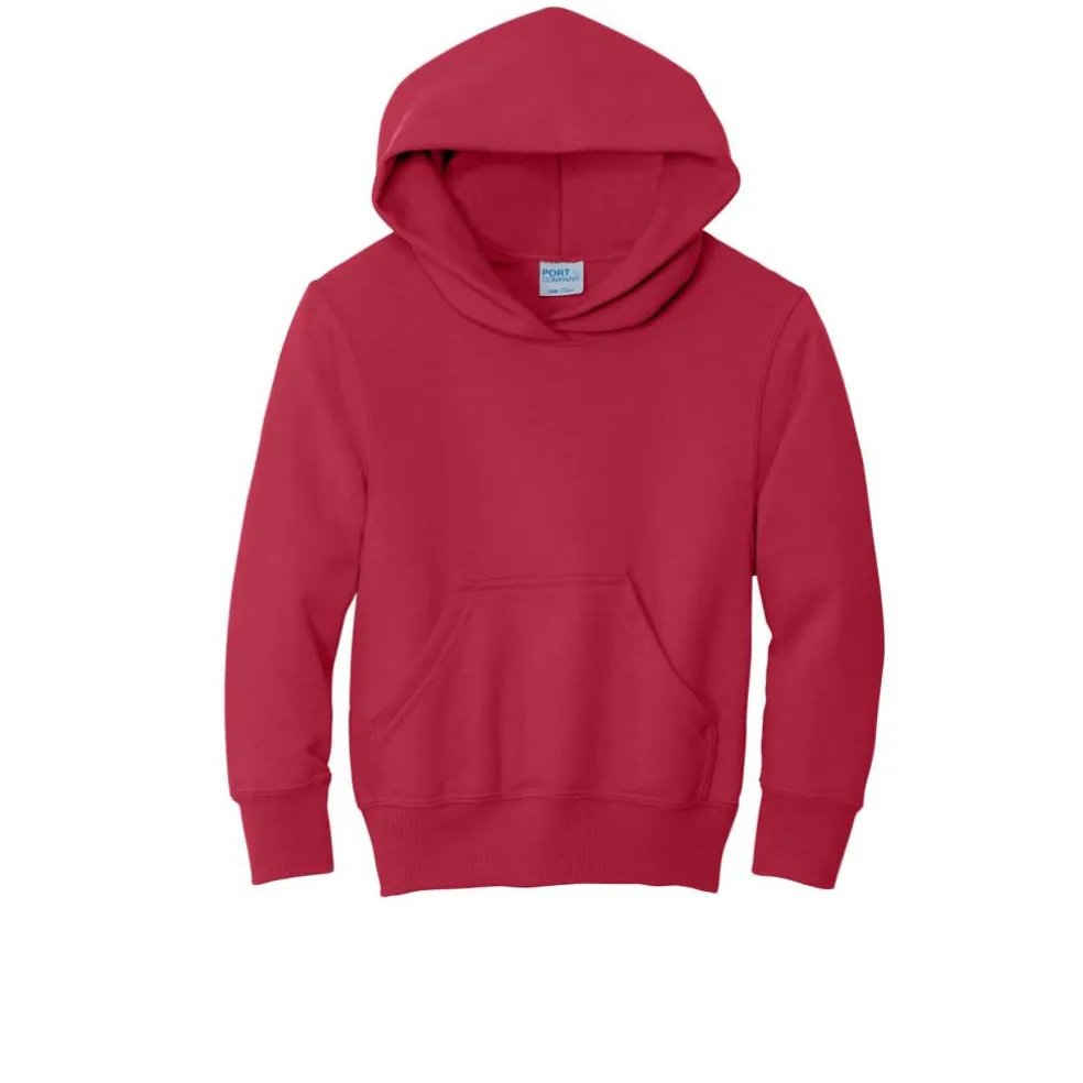 Port & Company® Colors Youth Core Fleece Pullover Hooded Sweatshirt