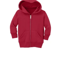 Port & Company® Core Fleece Full-Zip Hooded Infant Sweatshirt