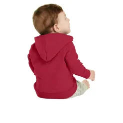 Port & Company® Core Fleece Full-Zip Hooded Infant Sweatshirt