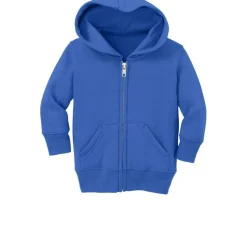 Port & Company® Core Fleece Full-Zip Hooded Infant Sweatshirt