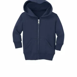 Port & Company® Core Fleece Full-Zip Hooded Infant Sweatshirt