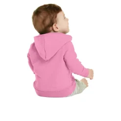 Port & Company® Core Fleece Full-Zip Hooded Infant Sweatshirt