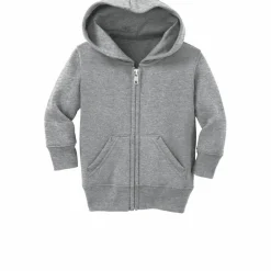 Port & Company® Core Fleece Full-Zip Hooded Infant Sweatshirt