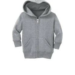 Port & Company® Core Fleece Full-Zip Hooded Infant Sweatshirt