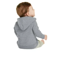 Port & Company® Core Fleece Full-Zip Hooded Infant Sweatshirt