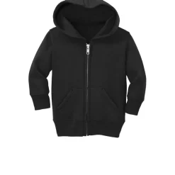 Port & Company® Core Fleece Full-Zip Hooded Infant Sweatshirt