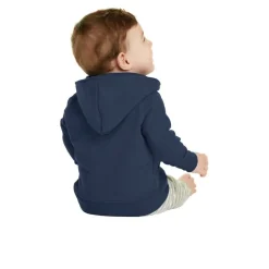 Port & Company® Core Fleece Full-Zip Hooded Infant Sweatshirt