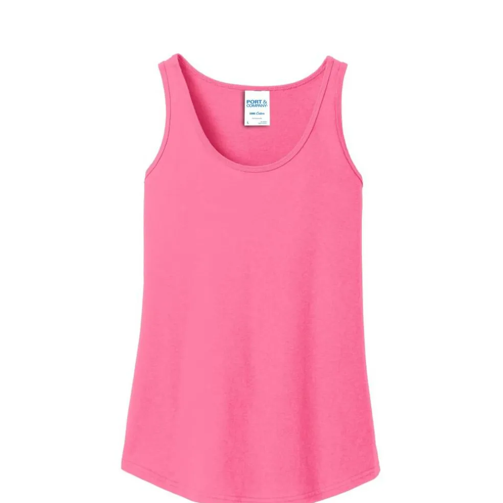 Port & Company® Ladies Core Cotton Tank Top