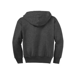 Port & Company® Youth Core Fleece Full-Zip Hooded Sweatshirt