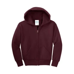 Port & Company® Youth Core Fleece Full-Zip Hooded Sweatshirt