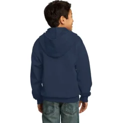 Port & Company® Youth Core Fleece Full-Zip Hooded Sweatshirt