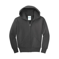 Port & Company® Youth Core Fleece Full-Zip Hooded Sweatshirt