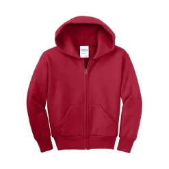 Port & Company® Youth Core Fleece Full-Zip Hooded Sweatshirt