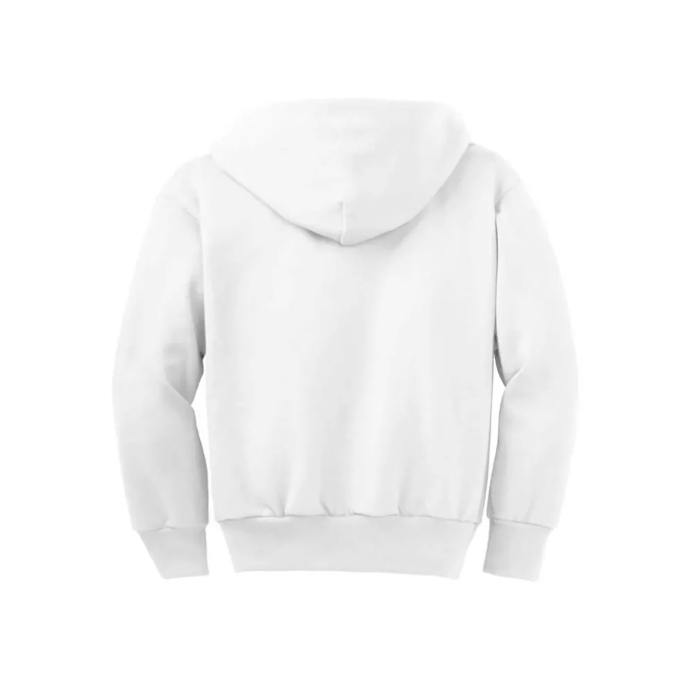 Port & Company® Youth Core Fleece Full-Zip Hooded Sweatshirt